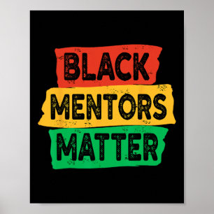 Mentors der schwarzen Geschichte Problem Afrikanis Poster