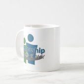 Mentorship-Hochschullogo Kaffeetasse (Vorderseite Links)