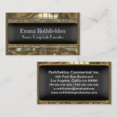 Mentorsteen elegantes 3,5" x 2" beruflich visitenkarte (Vorne/Hinten)