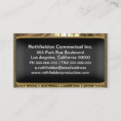 Mentorsteen elegantes 3,5" x 2" beruflich visitenkarte (Rückseite)