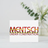Mentsch Postkarte (Stehend Vorderseite)