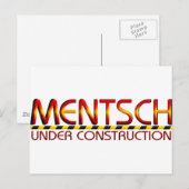 Mentsch Postkarte (Vorne/Hinten)