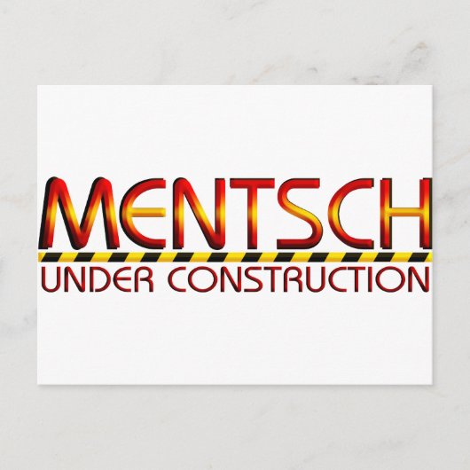 Mentsch Postkarte (Vorderseite)
