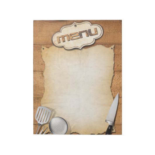 Menù-Abbildung Notizblock (Rotiert)