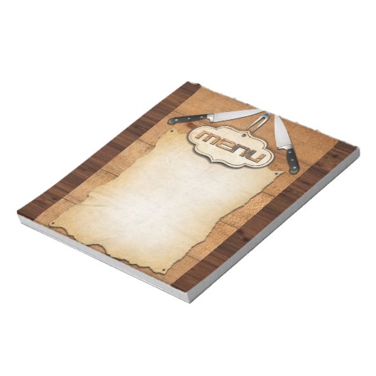 Menù-Abbildung Notizblock (Rotiert)