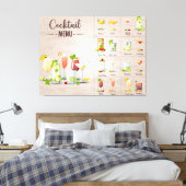 Menü "Alkohol trinken" Leinwanddruck (Insitu (Schlafzimmer))