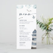 Menü am Meer Menükarte (Stehend Vorderseite)