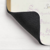 Menü an Prinzen von Bismarcks Mousepad (Ecke)