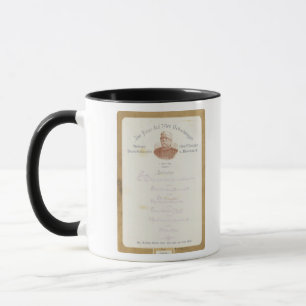 Menü an Prinzen von Bismarcks Tasse
