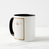 Menü an Prinzen von Bismarcks Tasse (Vorderseite Links)