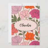 Menu and place card template 2 in 1 einladung (Rückseite)