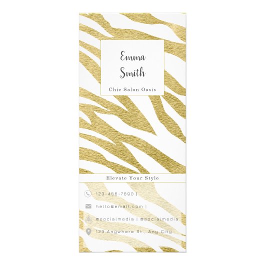 Menü "Anpassbare Beauty Services" (Vorne)