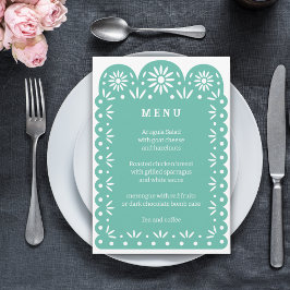 Menü "AQUA MEXICAN PAPEL PICADO"