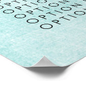 Menü "aquamarin Wall Service Price" für den benutz Poster (Ecke)