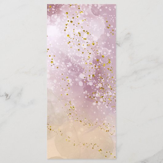 Menü "Aquarell" Menükarte (Rückseite)