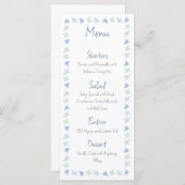 Menü auf handgezeichneten Küstenzeiten Menükarte (Vorne/Hinten)