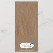 Menü "Barn Sketch Country Wedding" Menükarte (Rückseite)