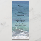 Menü "Beach and Ocean Wedding Card" Menükarte (Vorderseite)