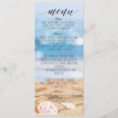 Menü "Beach Foto Destination" Programm (Vorderseite)