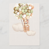 Menu Bear Baby Showballon Begleitkarte (Rückseite)