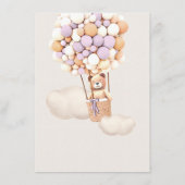 Menu Bear Baby Showballon Begleitkarte (Rückseite)