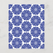 MENU Beautiful Blue & White Baroque Hochzeitssuite (Rückseite)