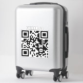 Menü "Benutzerdefinierter QR-Code-Storefront-Busin Aufkleber (Koffer)