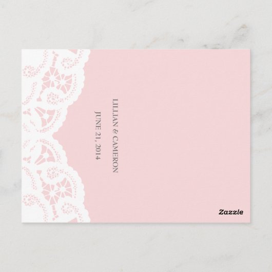 Menü "Benutzerdefiniertes Farbfeld" Postkarte (Rückseite)