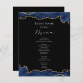 Menü "Black and Blue Agate Paint Budget Event" (Vorne/Hinten)