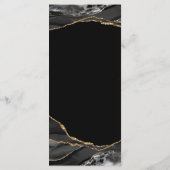 Menü "Black and Gold Agate Marble" Programm (Rückseite)