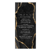 Menü "Black & Gold Agate" (Vorne)