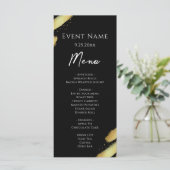 Menü "Black Gold" Menükarte (Stehend Vorderseite)