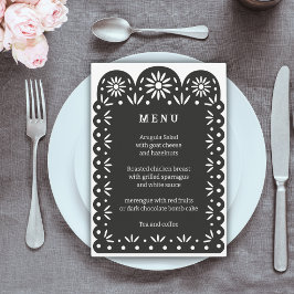 Menü "BLACK MEXICAN PAPEL PICADO"