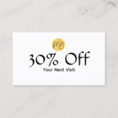 Menü "Black & White Restaurant Qr Code" und Rabattkarte (Vorderseite)