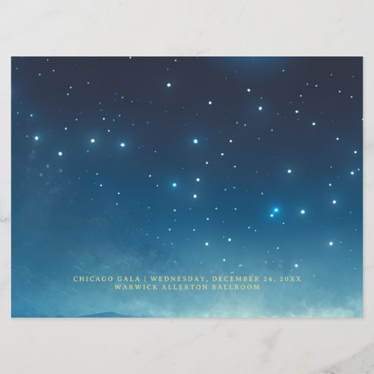 Menü "Blue Gold Custom Flat" Menükarte (Rückseite)