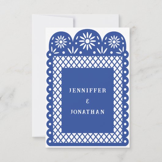 Menü "Blue MEXICAN PAPEL PICADO" (Rückseite)