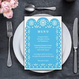 Menü "Blue MEXICAN PAPEL PICADO"