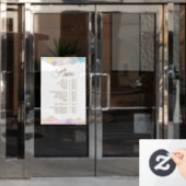 Menü "Blue Opal Design Services" Fensteraufkleber (Büro Tür)