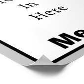 Menü "Blueberry Cupcake" Poster (Ecke)