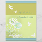 Menü "Blume und Bienen" (Rückseite)