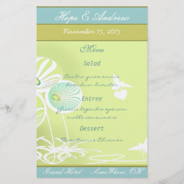 Menü "Blume und Bienen"