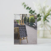 Menu Board of Bistro Postkarte (Stehend Vorderseite)