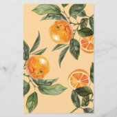 Menü "Botanisches Orange Main Squeeze Brautparty" (Rückseite)