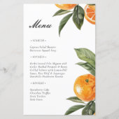 Menü "Botanisches Orange Main Squeeze Brautparty" (Vorderseite)