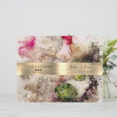 Menü-Broschüre zum Service in Rosa (Stehend Vorderseite)