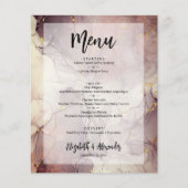 Menü "Budget Marble Wedding" (Vorne)