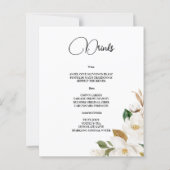 MENÜ "Budget WEDDING" (Rückseite)