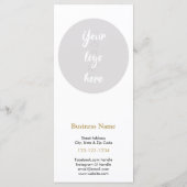 Menü "Business" mit Preisliste Menükarte (Rückseite)