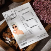 Menü "Business Service" der Preisliste