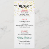 Menu Card, Christmas Menu, Dinner, Lunch Einladung (Vorderseite)